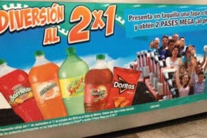 La feria de Chapultepec: Pase Mega al 2×1 con Doritos Sabritas y Refresco Barrilitos, Mirinda, Squirt o Manzanita Sol