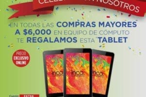 Elektra: Gratis Tablet en Compra Mínima en Computación