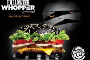 Burger King: Halloween Whoper con pan negro