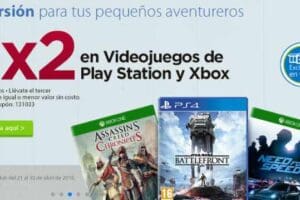 Promociones Sam’s Club día del niño: 3×2 en juegos de Xbox y PlayStation