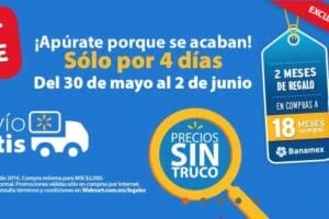 Hot Sale 2016 en Walmart con Bancomer, Banamex, Banorte, PayPal y mas