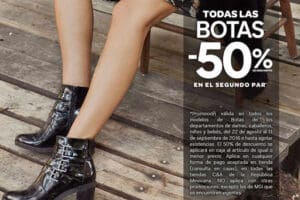 C&A: 50% de descuento en el segundo par de botas
