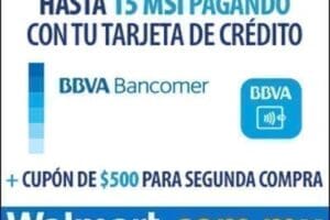 Walmart: $500 de bonificación con BBVA Bancomer y envío gratis