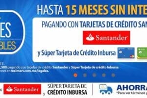 Jueves imperdible Walmart hasta 15 msi con Santander 19 enero
