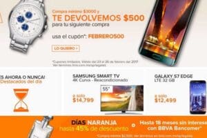 Días Naranjas Linio Hasta 45% de Descuento y MSI con BBVa Bancomer