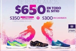 San Velentin Netshoes: cupón $350 de descuento + $300 de bonificación