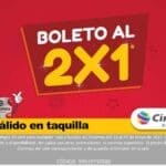Cinemex cupón 2×1 en taquillas para todas las salas