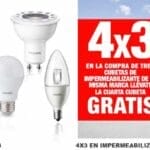 The Home Depot 3×2 en focos philips y 4×3 en impermeabilizantes