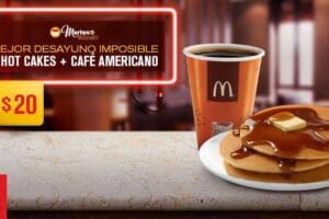 Martes de McDonald’s: 3 Hotcakes y Café Americano por $20