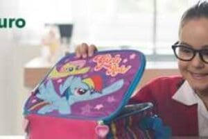 Promoción Banco Azteca regreso a clases gana Lonchera gratis de personajes 