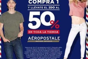 Aeropostale: 50% de Descuento en Segunda Compra en toda la tienda