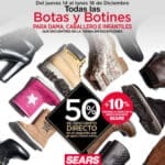 Sears: 50% de descuento en segunda compra de Botas y Botines