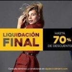 El Palacio de Hierro Ofertas Liquidación Final 70% de descuento en ropa calzado
