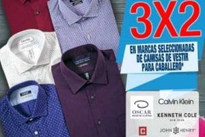 Sears: 3×2 en camisas de vestir del 9 al 20 de marzo 2018