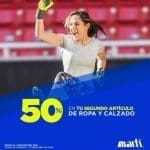 Martí 50% de descuento en ropa y calzado al 2 de mayo