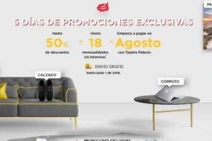 Promociones Hot Sale 2018 El Palacio de Hierro 50% de descuento