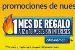 Ofertas Hot Sale 2018 Telcel 1 mes de regalo con Citibanamex