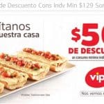 Vips cupón de $50 pesos de descuento con Sorticket