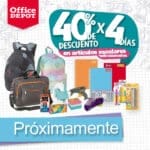 Office Depot: Regreso a Clases 40% de descuento del 20 al 23 de agosto 2018