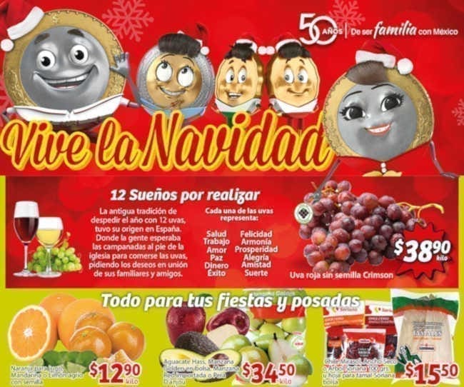 Soriana Mercado frutas y verduras del 28 al 31 de diciembre 2018