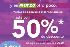 Volaris: 50% de descuento + 10% adicional en todos los vuelos febrero 2019