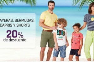 Suburbia: 20% de descuento en playeras, shorts, bermudas y capris