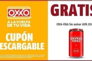 Cupón Oxxo Gratis Coca Cola Sin azúcar en lata de 235 ml