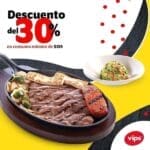 Vips - Cupón de 30% de descuento en consumo mínimo de $139