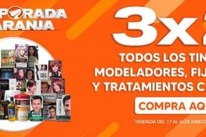 Temporada Naranja 2020: 3×2 en todos los tintes fijadores, modeladores y tratamientos capilares