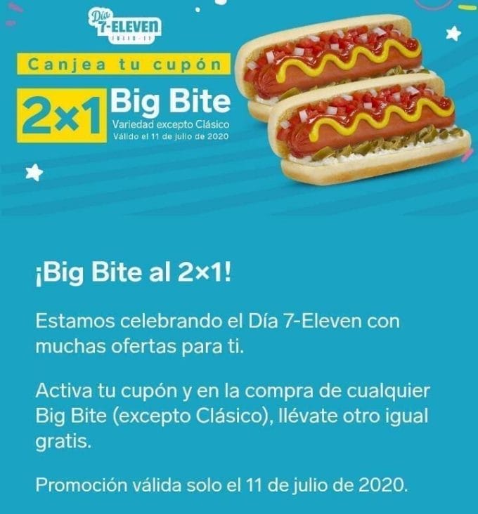 Promociones Día 7-Eleven 2020: 2×1 en hot dogs, pizzas y más 3 dia 7 eleven 2