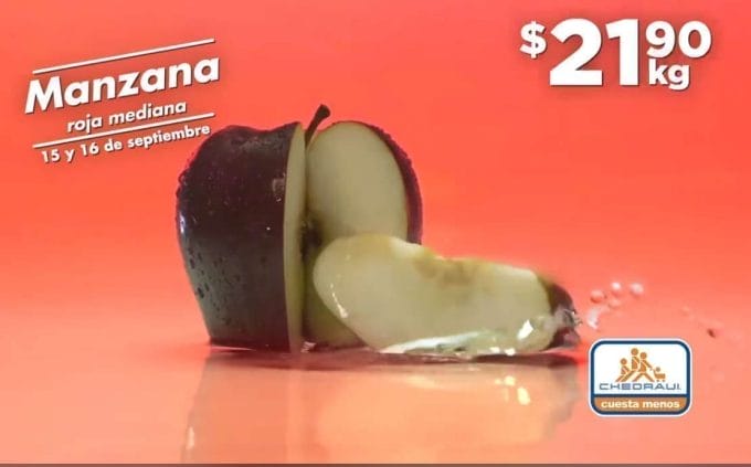 Frutas y Verduras Chedraui 15 y 16 de septiembre 2020 2 chedraui manzana