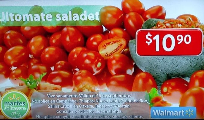 Folleto Martes de Frescura Walmart 15 de septiembre 2020