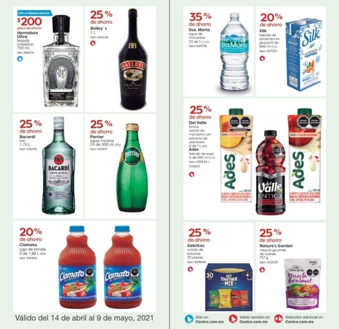 Cuponera Costco folleto de ofertas del 14 de abril al 9 de mayo 2021 8 cuponera abril 2021 8