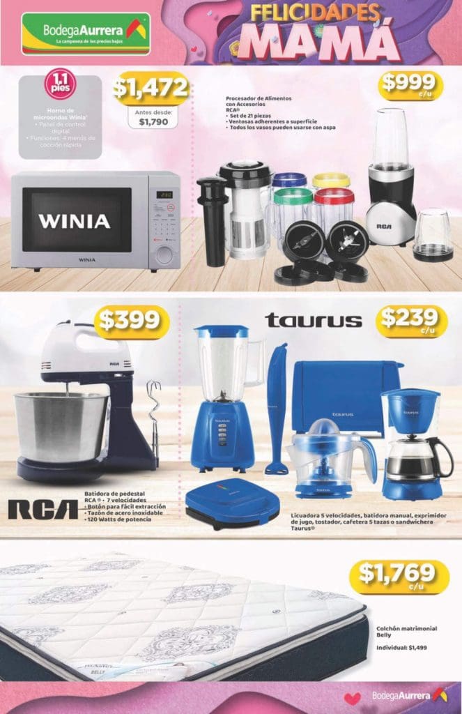 Folleto Bodega Aurrerá Ofertas Día de las Madres 7 al 20 de mayo 2021 5 folleto bodega aurrera dia madres 4