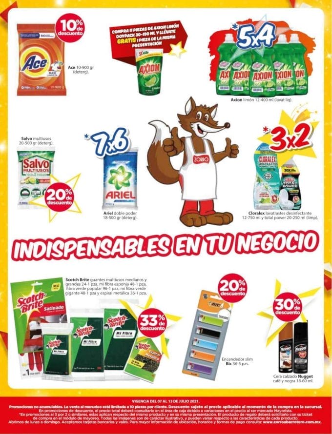Folleto Zorro Abarrotero ofertas del 7 al 13 de julio 2021 12 folleto zorro julio 11
