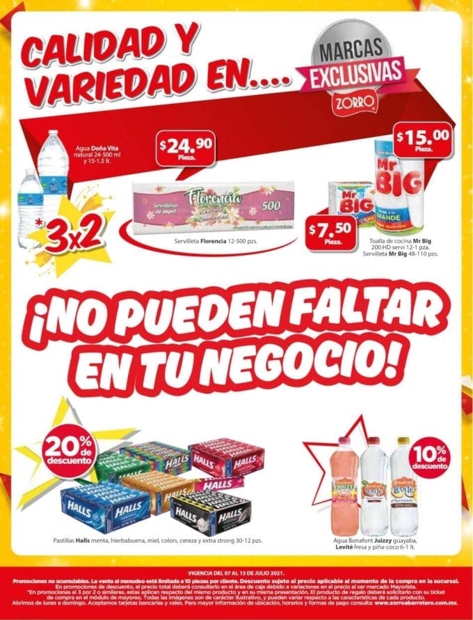 Folleto Zorro Abarrotero ofertas del 7 al 13 de julio 2021 8 folleto zorro julio 7