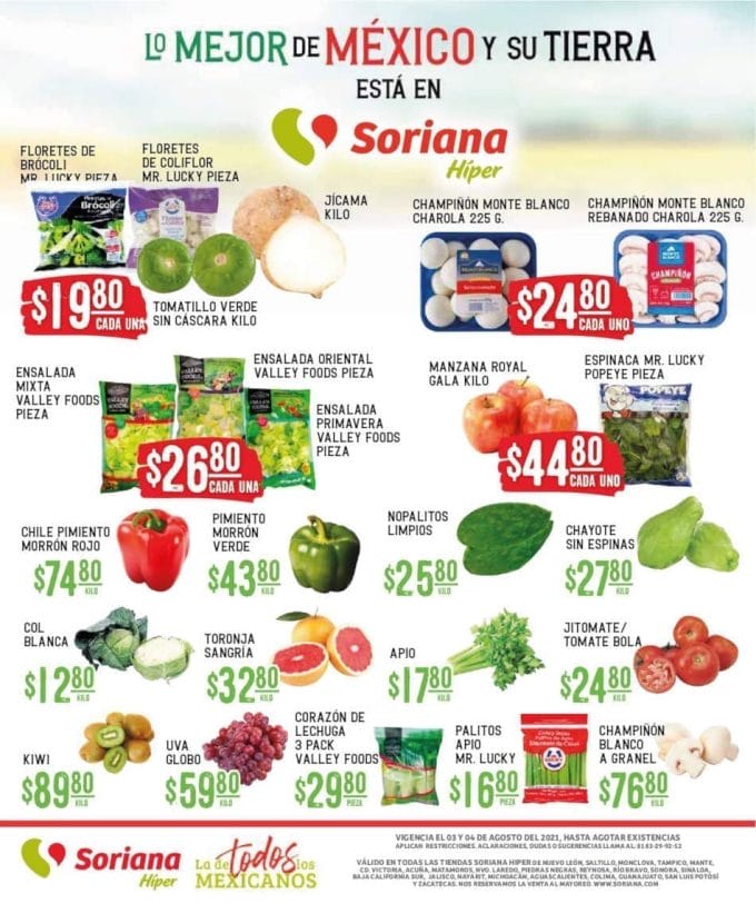 Folleto Soriana Martes y Miércoles del Campo 3 y 4 de agosto 2021 6 soriana agosto 6