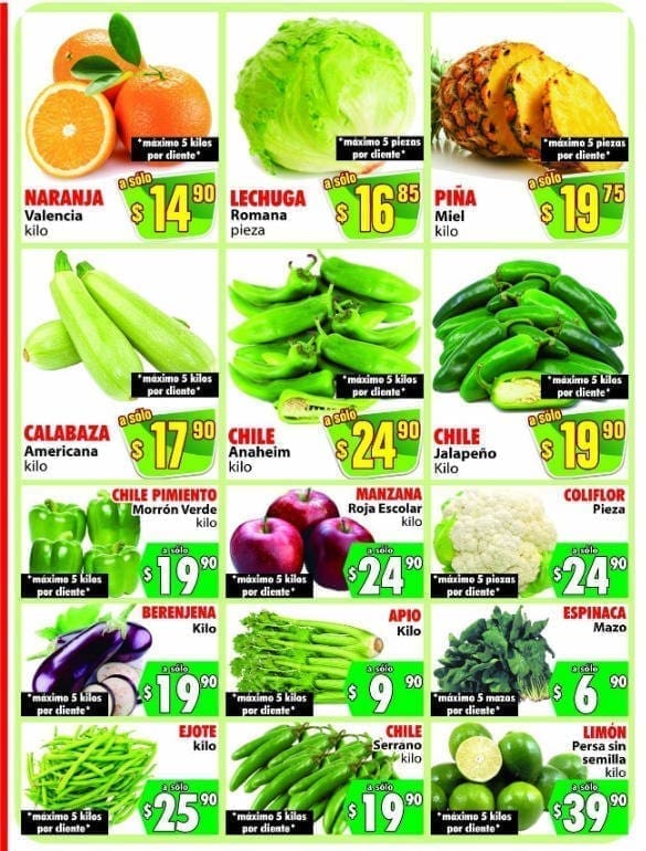 Folleto Casa Ley frutas y verduras 4 y 5 de enero 2022 2 Ofertas Casa Ley frutas y verduras 4 y 5 de enero 2022