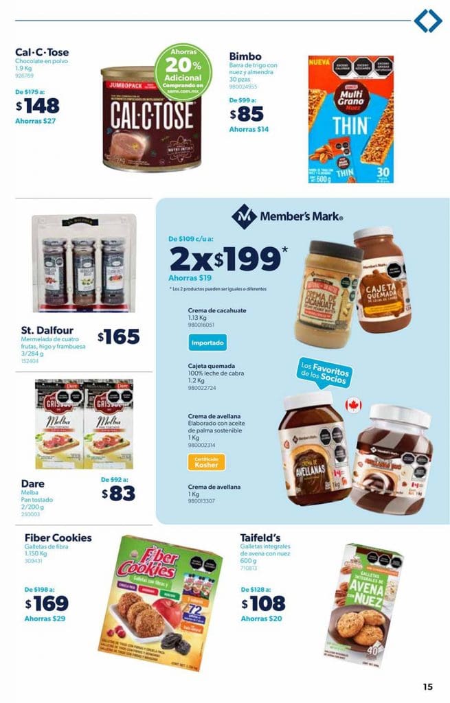 Cuponera Sams Club Folleto de ofertas del 7 al 26 de enero 2022 16 sams cupera ene 2022 15