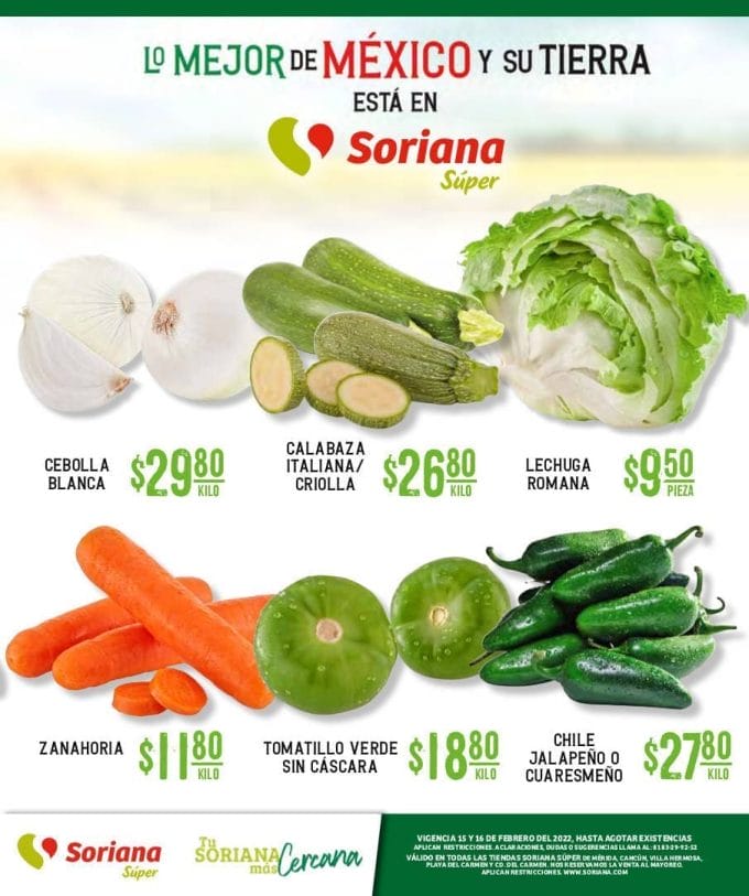 Ofertas Soriana Súper Martes y Miércoles del Campo 15 y 16 de febrero 2022 16 folleto soriana super suereste feb 15 3