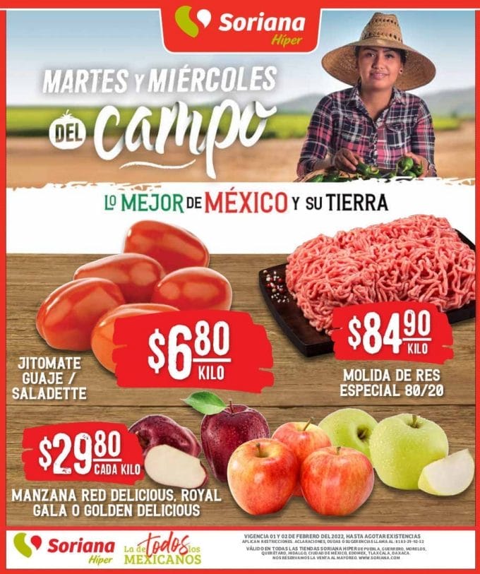 soriana martes miercoles campo feb 1