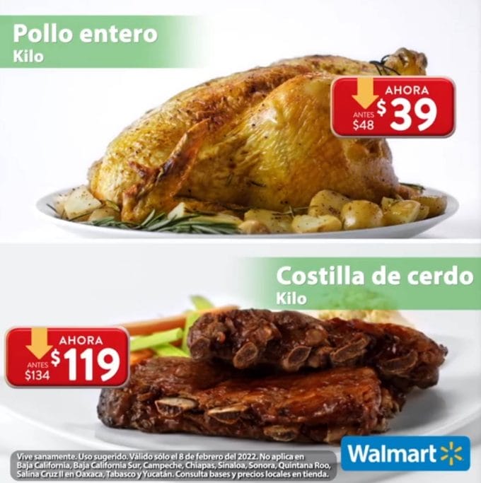 Ofertas Walmart Martes de Frescura 8 de febrero 2022 3 walmart carnes feb 8