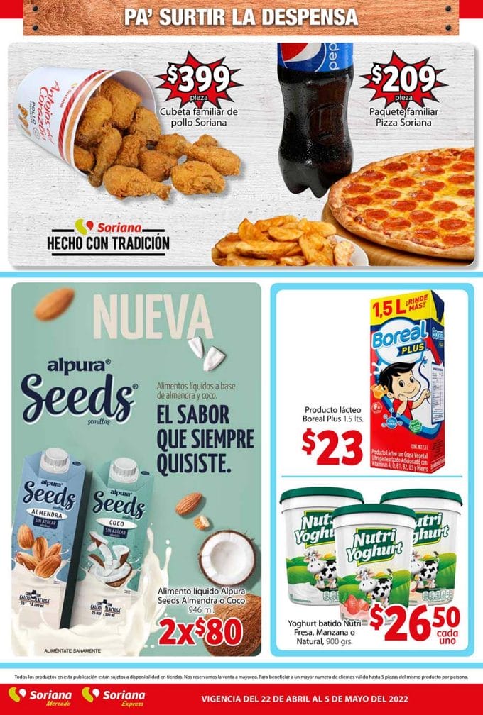 Folleto Soriana Mercado ofertas del 22 de abril al 5 de mayo 2022 23 soriana mercado folleto abril 22 4