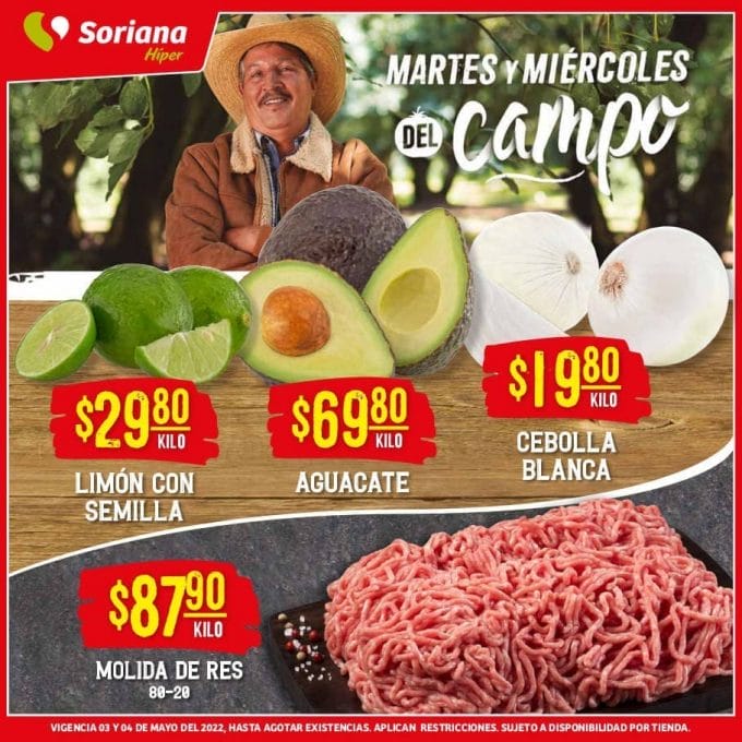 Folleto Soriana Martes y Miércoles del Campo 3 y 4 de mayo 2022 8 soriana noreste mayo 3