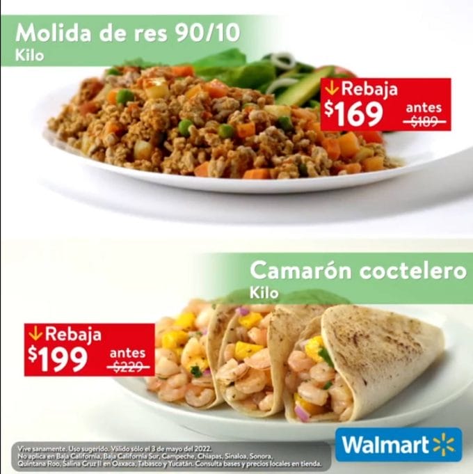 Folleto Martes de Frescura Walmart 3 de mayo 2022 6 walmart carnes mayo 3
