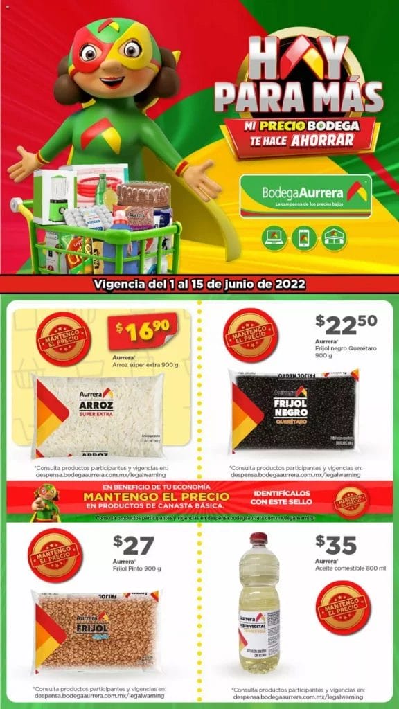 bodega aurrera folleto junio 2022