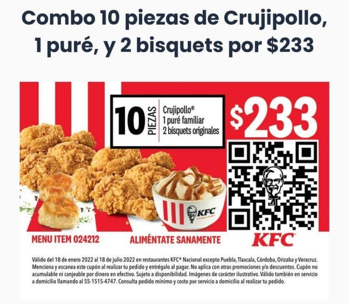 kfc cupones
