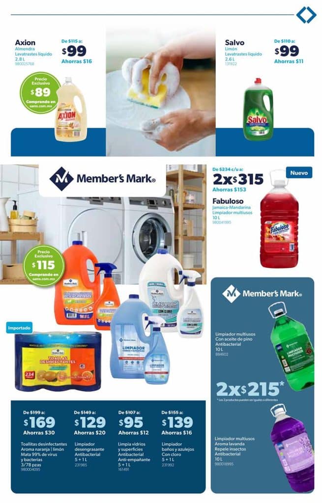 Cuponera Sams Club folleto de ofertas al 10 de octubre 2022 10 cuponera sams octubre 2022 9