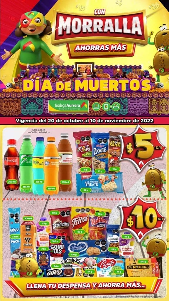 Folleto Bodega Aurrerá 20 de octubre al 10 de noviembre 2022 2 Bodega aurrera Morralla oct 21