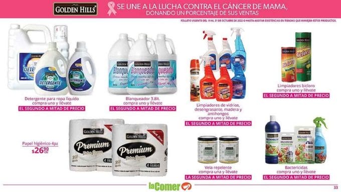 Folleto La Comer Tienda Rosa del 19 al 31 de octubre 2022 33 la comer folleto oct 21 33